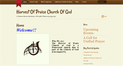Desktop Screenshot of harvestofpraisecog.com
